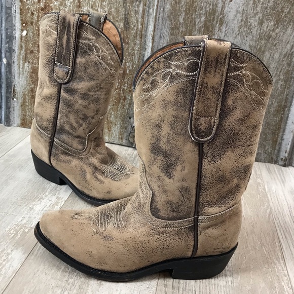 MIZ MOOZ Kactus Western Cowboy Boots Size 6 Rustic Distressed - Picture 1 of 12